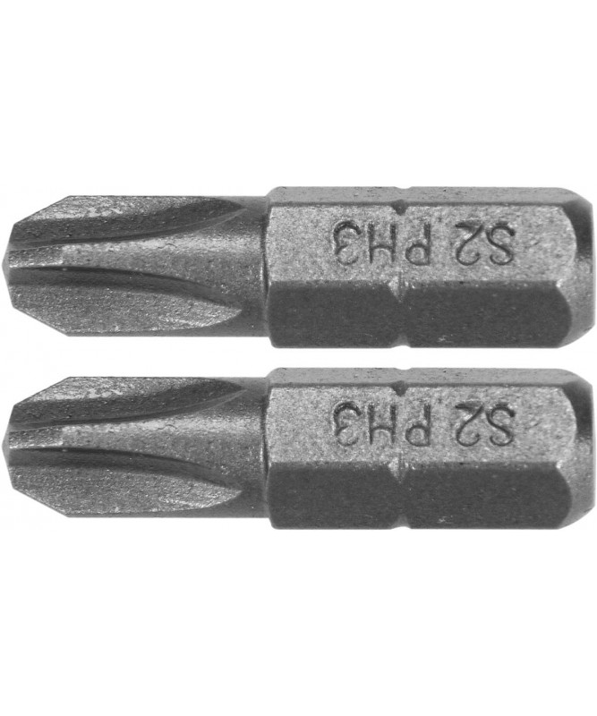 2 embouts 1/4" 25mm PH3