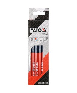 Crayons techniques rouge et bleu - lot de 12