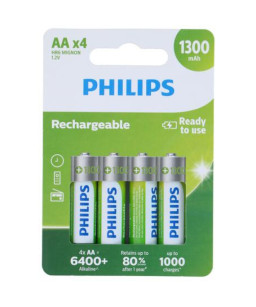 piles rechargeables AA Philips lot de piles rechargées