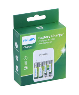 Chargeur piles USB - chargeur pour piles rechargeable - Chargeur Philips